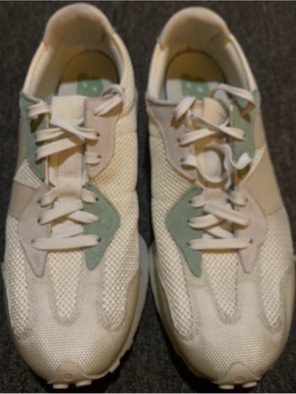 Men’s New Balance 327 Sneakers White/Sage Sz.13